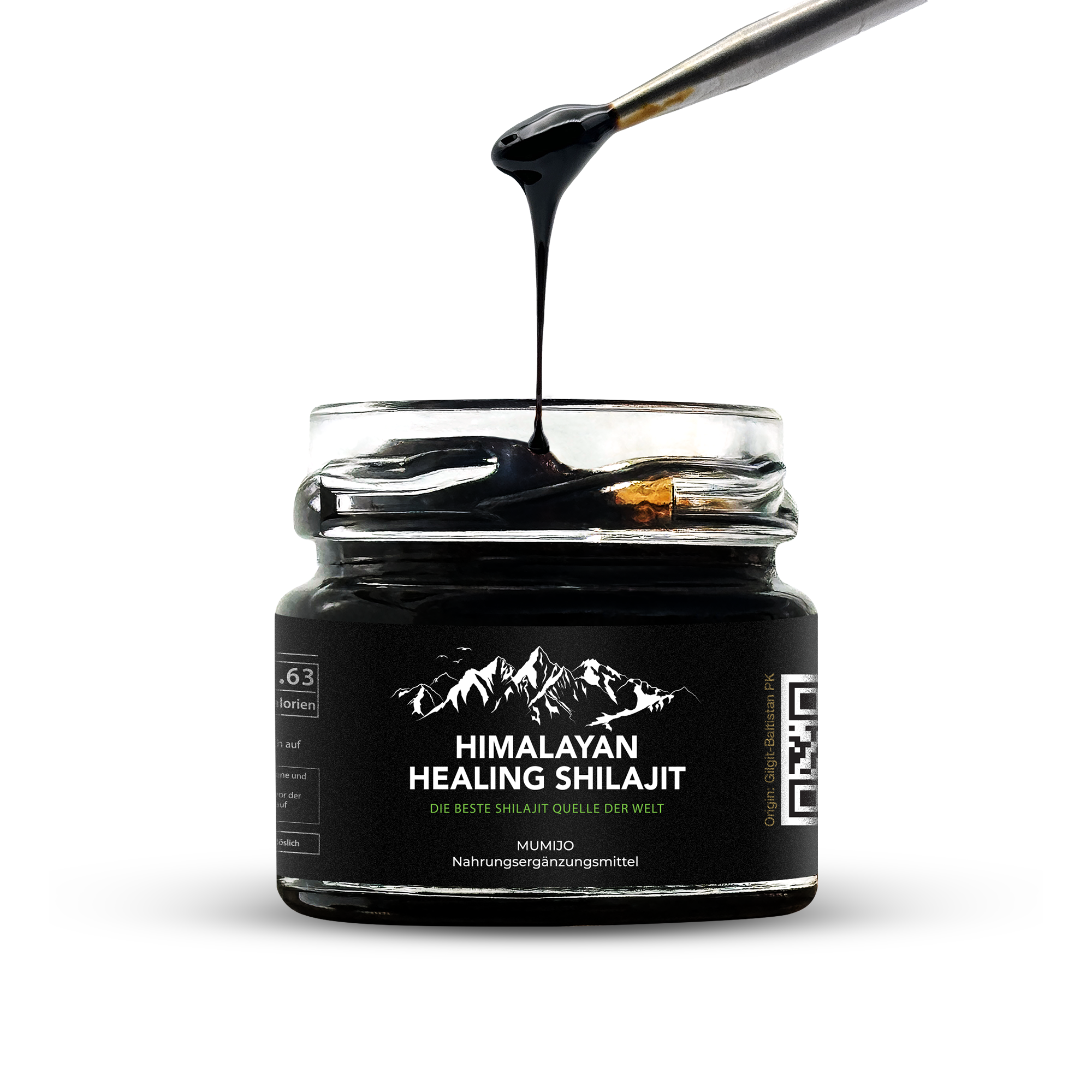 Pure Authentic Himalayan Shilajit Resin - 30g - 60 servings | Dietary Food Supplement