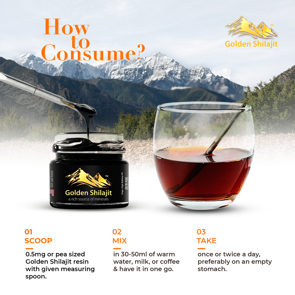how to use shilajit