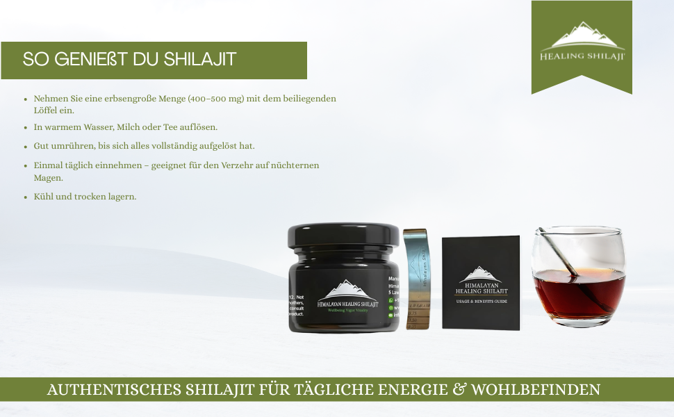 Résine de shilajit | 50 g - 100 portions | Produit diététique