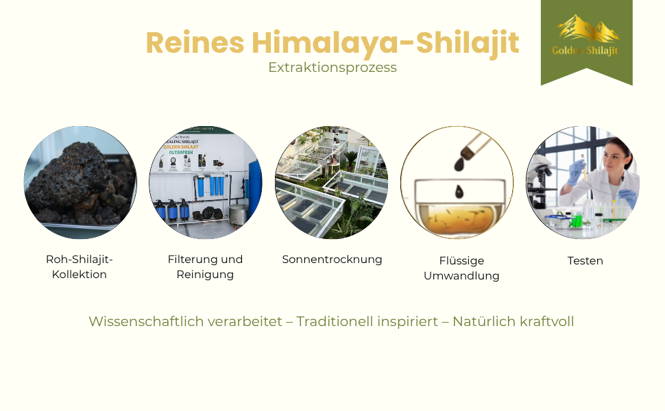 Golden Shilajit Resin (Mumijo) – 50g, 100 Servings, Lab-tested, Natural soft Resin, sourced from high-altitude Himalayas, no additives